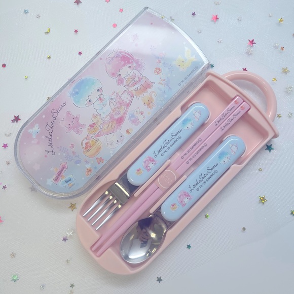 Sanrio Little Twin Stars Utensil Set - Picture 1 of 3